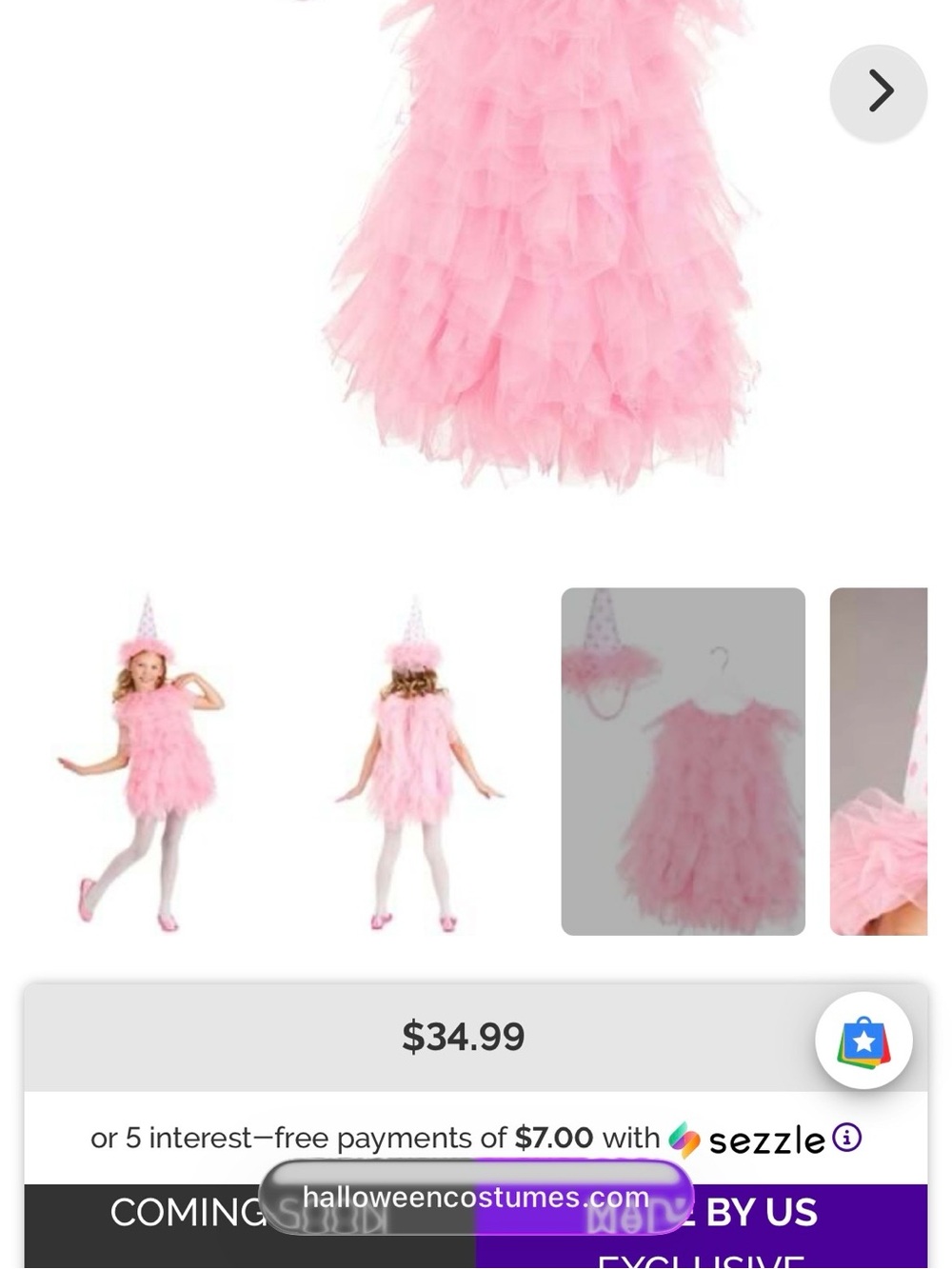 Girls cotton candy Halloween costume